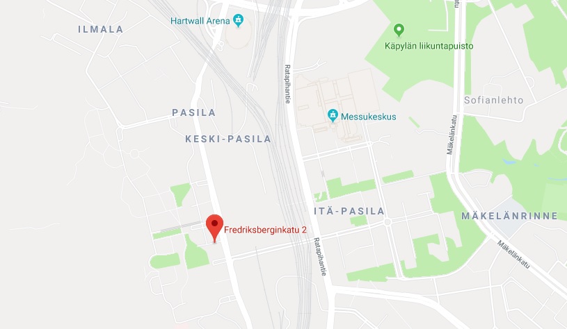 Buildercomin Helsingin toimipiste Fredriksberginkatu 2